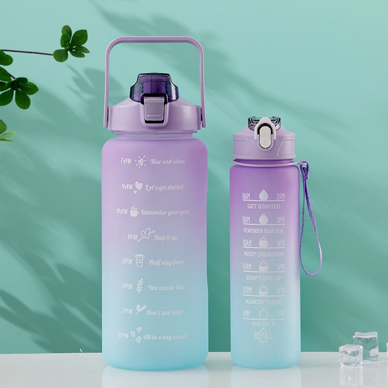 Motivational Water Bottle Combo